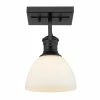 Deals 🎁 Golden Lighting Hines 1 Light Semi-Flush ✨ 2 Golden Lighting Hines 1 Light Semi-Flush