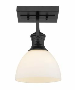 Golden Lighting Hines 1 Light Semi-Flush