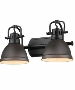 New ✨ Golden Lighting Duncan 2 Light Bath Vanity 👍 170 Golden Lighting Duncan 2 Light Bath Vanity