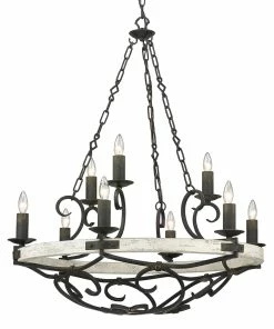 Golden Lighting Madera 2 Tier - 9 Light Chandelier American Farmhouse