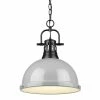 New 😀 Golden Lighting Duncan 1 Light Pendant With Chain - Closeout 🔔 2 Golden Lighting Duncan 1 Light Pendant With Chain - Closeout