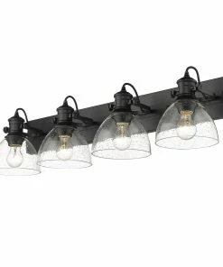 Golden Lighting American Farmhouse Hines 4 Light Bath Vanity