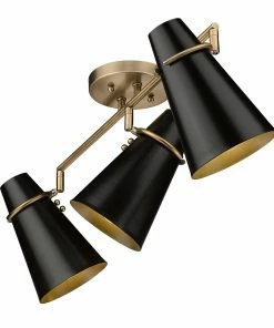 Hot Sale ๐ Golden Lighting Reeva 3 Light Semi-Flush American Farmhouse โญ 13 Golden Lighting Reeva 3 Light Semi-Flush American Farmhouse