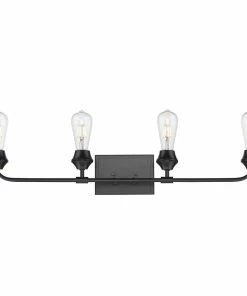 Golden Lighting Ormond 4 Light Bath Vanity American Farmhouse