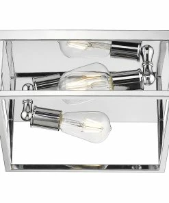 Golden Lighting Wesson Flush Mount American Farmhouse