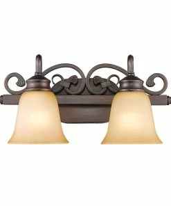 Golden Lighting American Farmhouse Belle 2 Light Bath Vanity