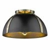 Golden Lighting Aldrich Flush Mount - 18" American Farmhouse