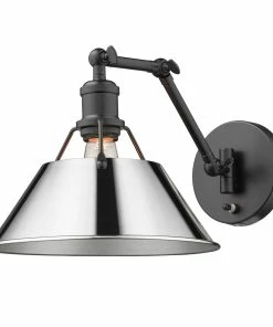 Golden Lighting Transitional Looks Orwell 1 Light Articulating Wall Sconce