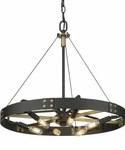 Golden Lighting American Farmhouse Vaughn Medium Pendant