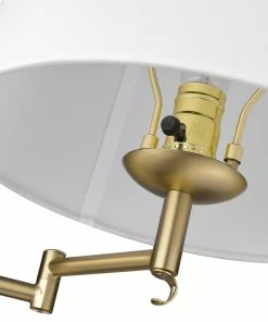 Golden Lighting American Farmhouse Eleanor 1 Light Articulating Wall Sconce