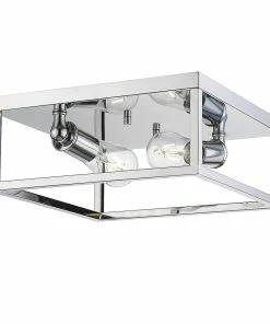 Golden Lighting Wesson Flush Mount American Farmhouse