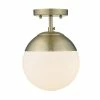 Hot Sale ๐ Golden Lighting Dixon Semi-Flush American Farmhouse ๐ 2 Golden Lighting Dixon Semi-Flush American Farmhouse