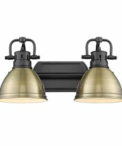 New ✨ Golden Lighting Duncan 2 Light Bath Vanity 👍 153 Golden Lighting Duncan 2 Light Bath Vanity