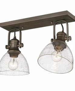 Wholesale ❤️ Golden Lighting Hines 2 Light Semi-Flush American Farmhouse 😉 45 Golden Lighting Hines 2 Light Semi-Flush American Farmhouse