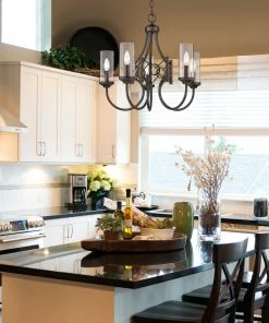 Best Pirce โจ Golden Lighting Quincy 5 Light Chandelier American Farmhouse ๐ 11 Golden Lighting Quincy 5 Light Chandelier American Farmhouse