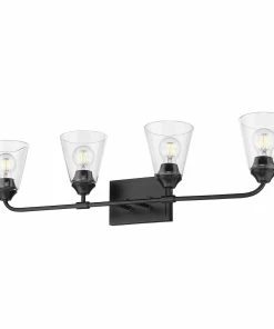 Golden Lighting Ormond 4 Light Bath Vanity American Farmhouse