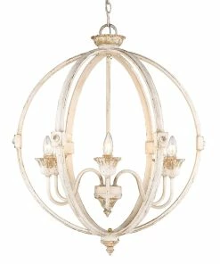 Golden Lighting Jules 6 Light Chandelier American Farmhouse