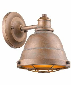 Golden Lighting Bartlett 1 Light Bath Vanity American Farmhouse