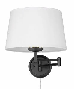 Golden Lighting American Farmhouse Eleanor 1 Light Articulating Wall Sconce