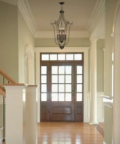 Golden Lighting American Farmhouse Multi-Family 2 Tier - 9 Light Caged Foyer