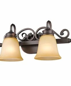 Golden Lighting American Farmhouse Belle 2 Light Bath Vanity