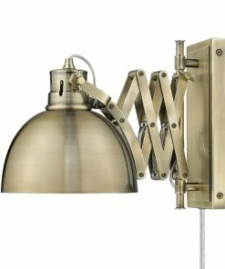 Golden Lighting American Farmhouse Hawthorn 1 Light Articulating Wall Sconce