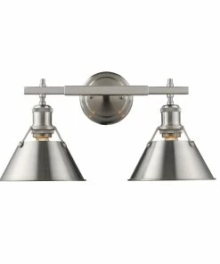 Golden Lighting American Farmhouse Orwell 2 Light Bath Vanity