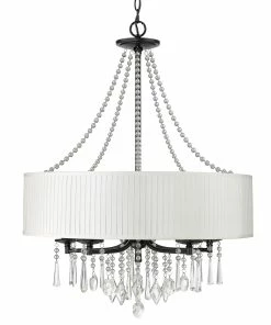Golden Lighting American Farmhouse Echelon 5 Light Chandelier