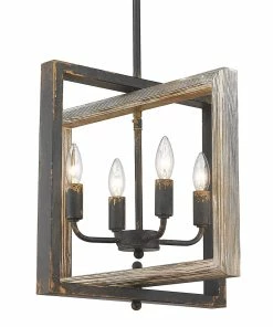 Golden Lighting Harvey 4 Light Pendant