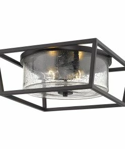 Golden Lighting Mercer Flush Mount American Farmhouse