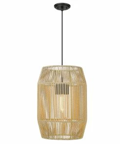 Golden Lighting Seabrooke 1 Light Pendant - Outdoor