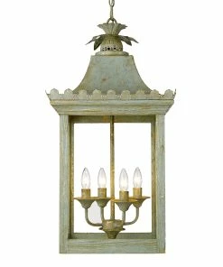Golden Lighting American Farmhouse Finley 4 Light Pendant