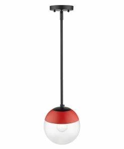 Golden Lighting Dixon Small Pendant With Rod - Closeout