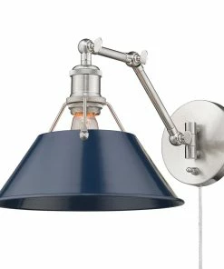 Golden Lighting Transitional Looks Orwell 1 Light Articulating Wall Sconce