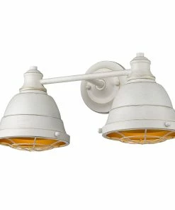 New ๐ Golden Lighting Bartlett 2 Light Bath Vanity American Farmhouse ๐ 12 Golden Lighting Bartlett 2 Light Bath Vanity American Farmhouse