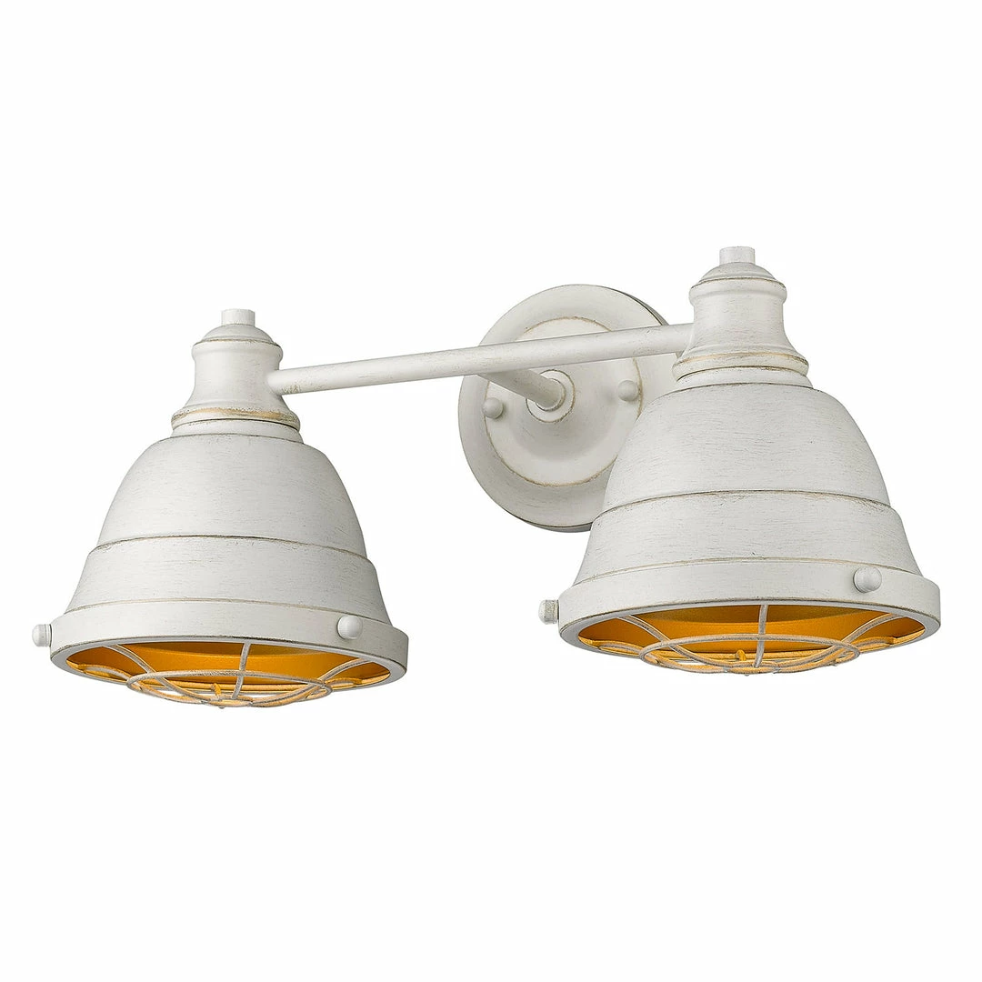 New ๐ Golden Lighting Bartlett 2 Light Bath Vanity American Farmhouse ๐ 7 Golden Lighting Bartlett 2 Light Bath Vanity American Farmhouse