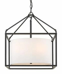 Golden Lighting American Farmhouse Manhattan 5 Light Chandelier