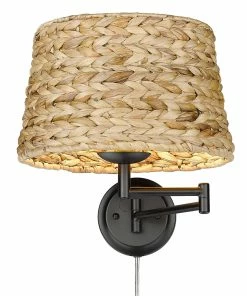 Golden Lighting American Farmhouse Eleanor 1 Light Articulating Wall Sconce