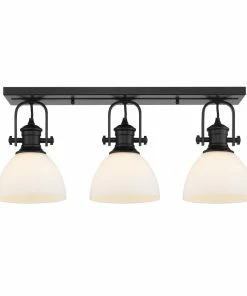 Wholesale ๐ Golden Lighting American Farmhouse Hines 3 Light Semi-Flush โ๏ธ 26 Golden Lighting American Farmhouse Hines 3 Light Semi-Flush
