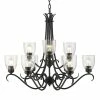 Golden Lighting American Farmhouse Parrish 9 Light Chandelier