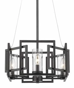 Golden Lighting American Farmhouse Marco 4 Light Pendant