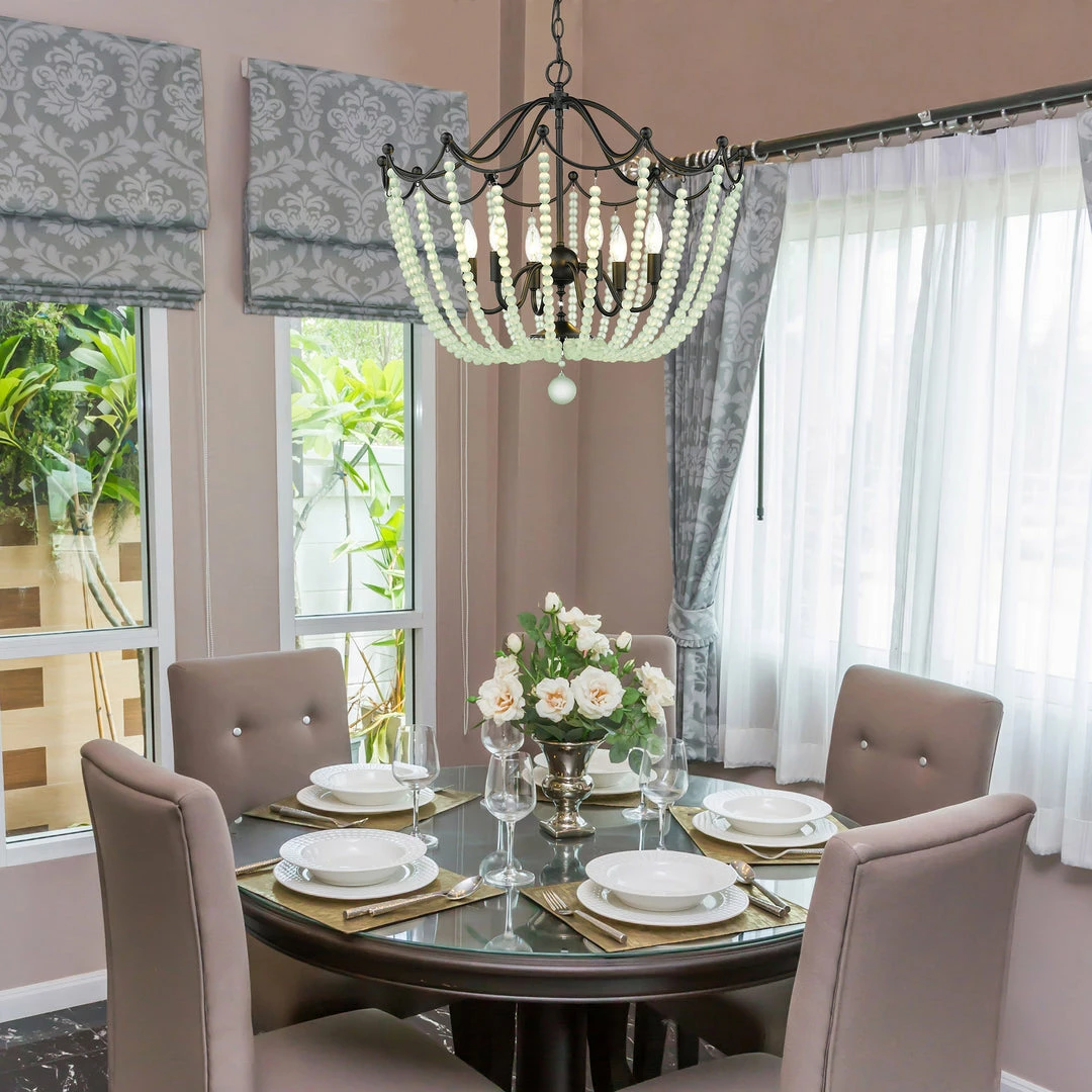 Brand new ๐ Golden Lighting Tiara 6 Light Pendant American Farmhouse ๐งจ 12 Golden Lighting Tiara 6 Light Pendant American Farmhouse