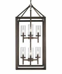 Golden Lighting American Farmhouse Smyth 6 Light Pendant - Closeout