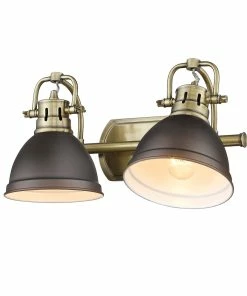 New ✨ Golden Lighting Duncan 2 Light Bath Vanity 👍 143 Golden Lighting Duncan 2 Light Bath Vanity