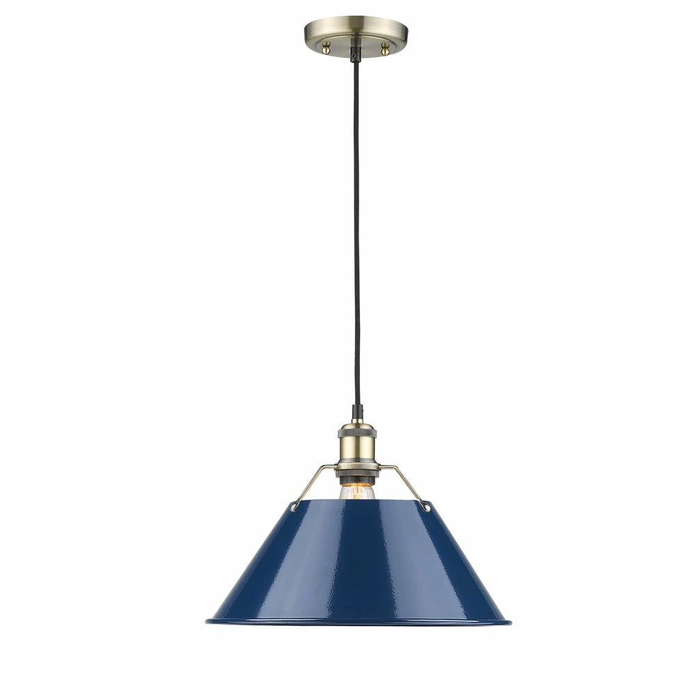 Best Pirce ๐ Golden Lighting Orwell Large Pendant - 14" - Closeout ๐ 5 Golden Lighting Orwell Large Pendant - 14" - Closeout