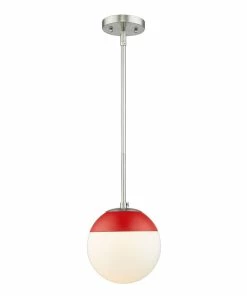 Golden Lighting Dixon Small Pendant With Rod - Closeout