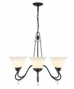 Golden Lighting Donya Chandelier American Farmhouse