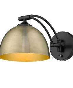 Golden Lighting Rey 1 Light Articulating Wall Sconce