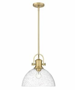 Golden Lighting American Farmhouse Hines 1 Light Large Pendant