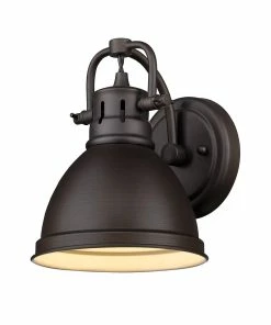 Golden Lighting American Farmhouse Duncan 1 Light Bath Vanity